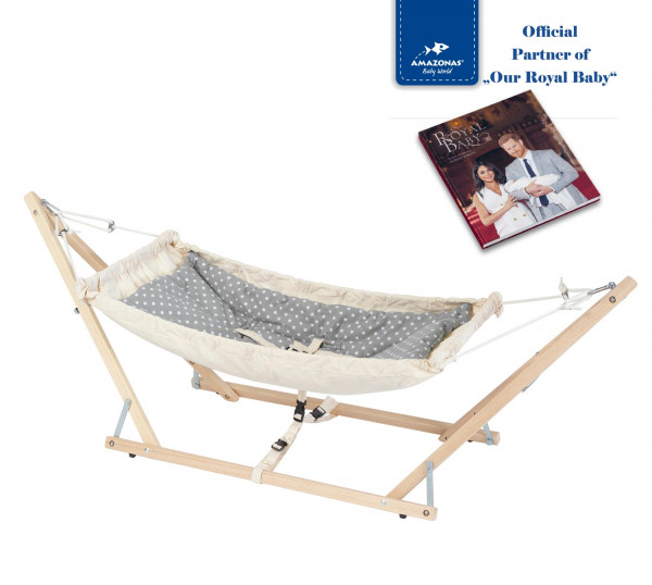 2 in 1 Royal Set: Babyhammock Koala incl. stand (TÜV-certificate) & Inlay Sunny